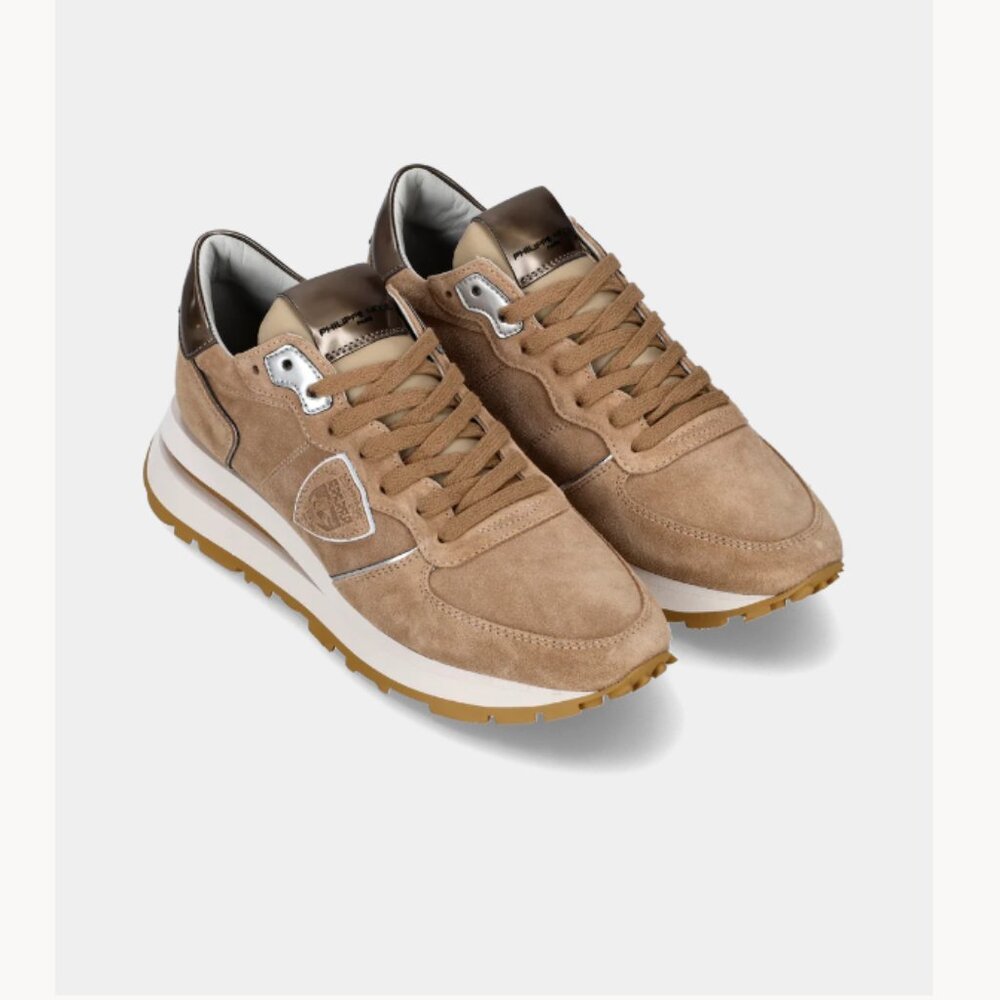 Philippe Model Tropez Haute Low Beige Suede Sneaker NWT 40 (US 9.5)